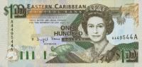 p30a from East Caribbean States: 100 Dollars from 1993